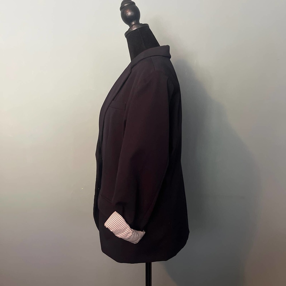 Merona Navy Blue Blazer with Lining Sleeve Detail - Picture 3 of 6